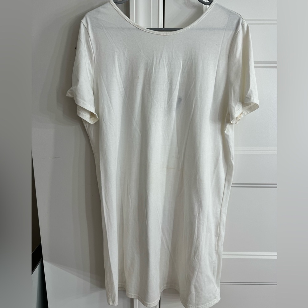 Basic White T-Shirt Dress
